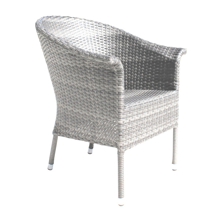 Red Barrel Studio® Neumark All Weather Wicker Dining Armchair with Cushion Wayfair